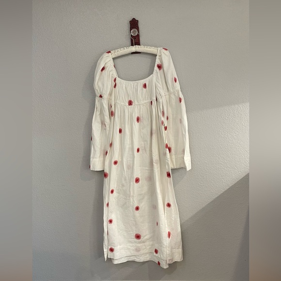 NWOT Free People Midi Babydoll Style Embroidered Dress - Picture 13 of 15